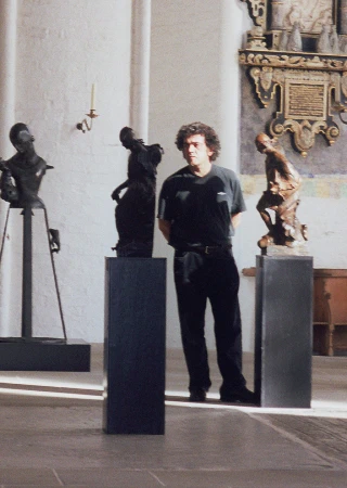 Inauración de la exposición SKULPTUREM IM DOM, Catedral de Lübeck (Alemania), 11 de octubre de 2003.